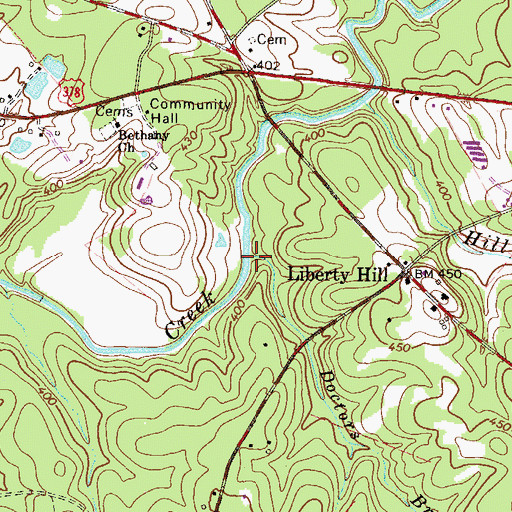 Topographic Map of Doctors Branch, SC
