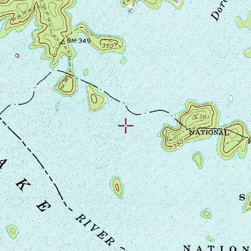 Topographic Map of Dordon Creek, SC