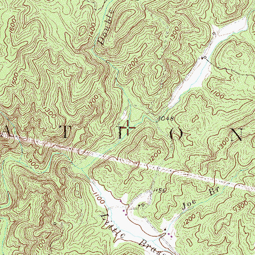 Topographic Map of Double Branch, SC
