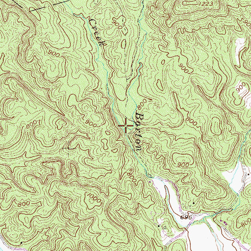 Topographic Map of Drummond Creek, SC