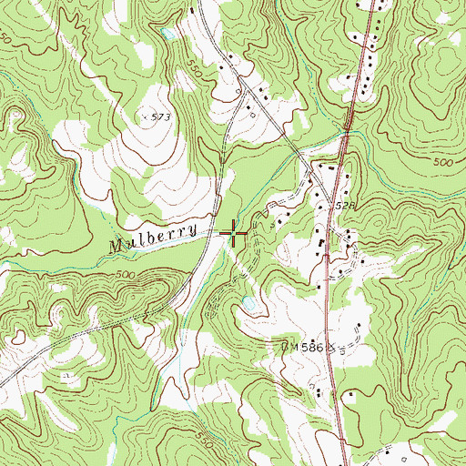 Topographic Map of Dudley Creek, SC
