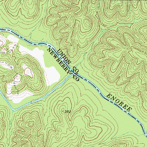 Topographic Map of Duncan Creek, SC