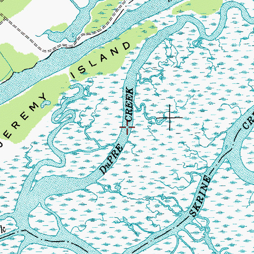 Topographic Map of Dupre Creek, SC