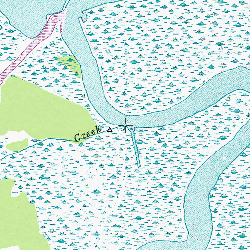 Topographic Map of Durham Creek, SC