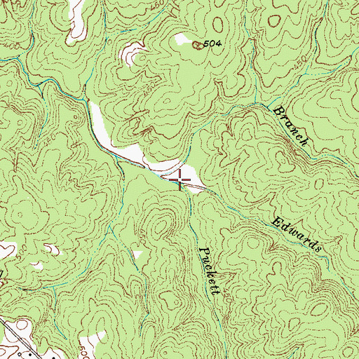 Topographic Map of Edwards Branch, SC