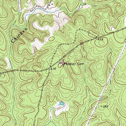 Topographic Map of Feaster Cemetery, SC