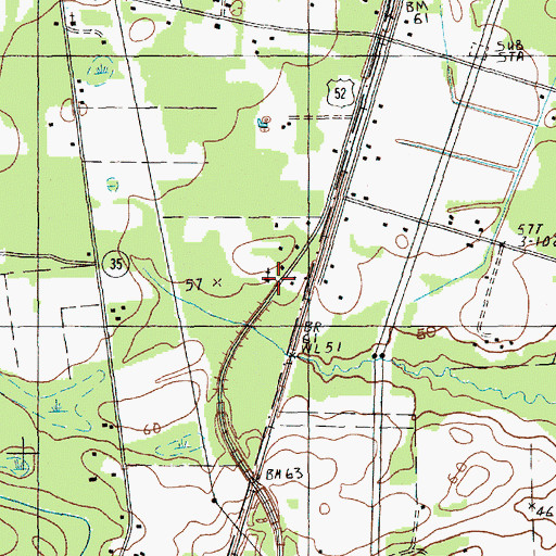 Topographic Map of Good Shepherd Church, SC