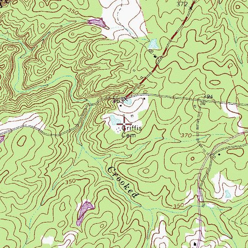 Topographic Map of Griffis Cemetery, SC