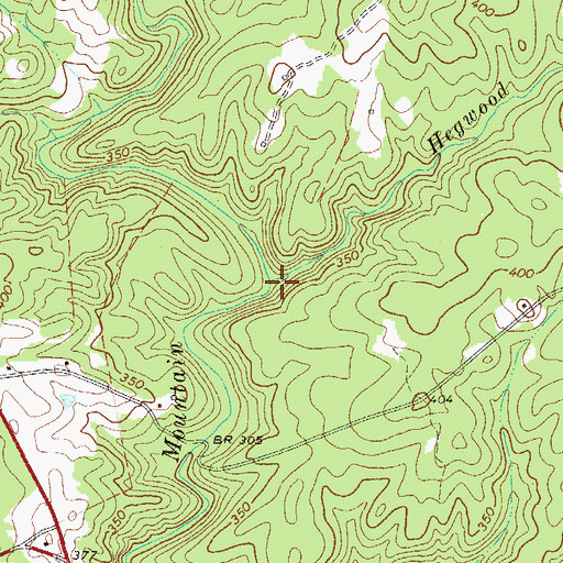 Topographic Map of Hegwood Branch, SC