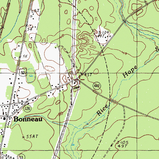 Topographic Map of Holy Rock Church, SC