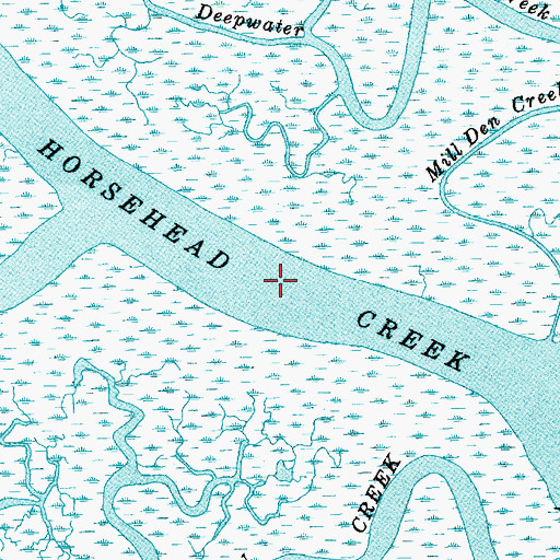 Topographic Map of Horsehead Creek, SC