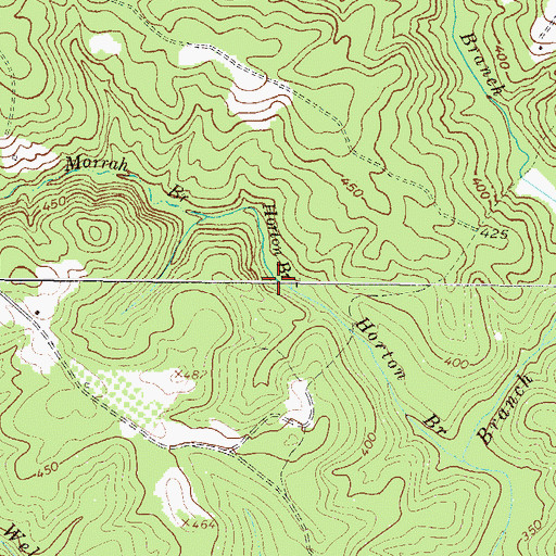 Topographic Map of Horton Branch, SC