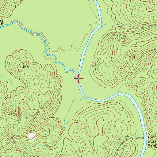 Topographic Map of Indian Creek, SC