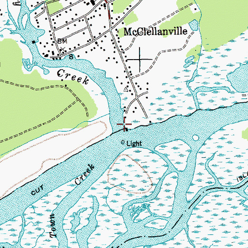 Topographic Map of Jeremy Creek, SC