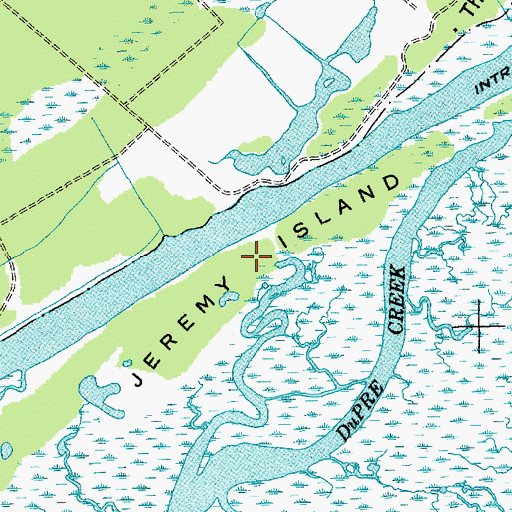 Topographic Map of Jeremy Island, SC
