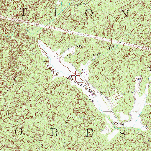 Topographic Map of Joe Branch, SC