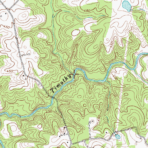 Topographic Map of Kinards Creek, SC