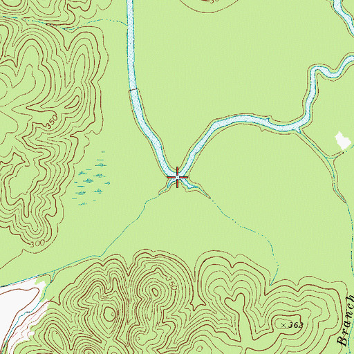 Topographic Map of Kings Creek, SC