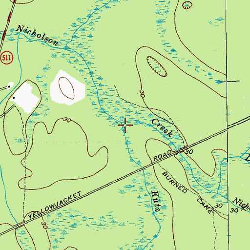 Topographic Map of Kutz Creek, SC