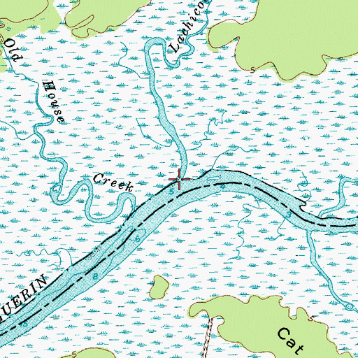 Topographic Map of Lachicotte Creek, SC