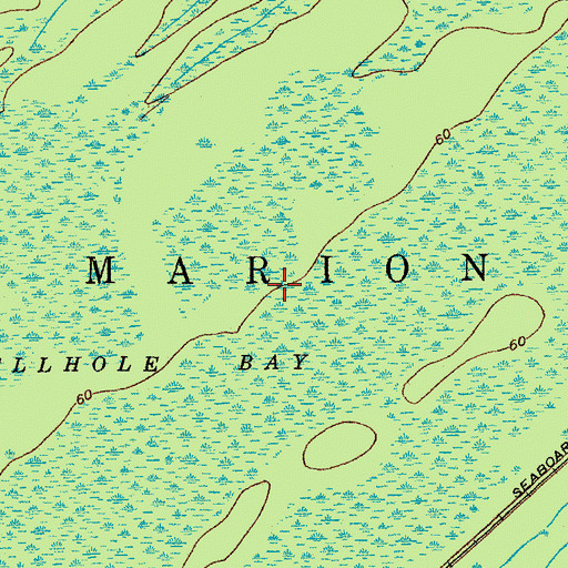 Topographic Map of Little Hellhole Bay, SC