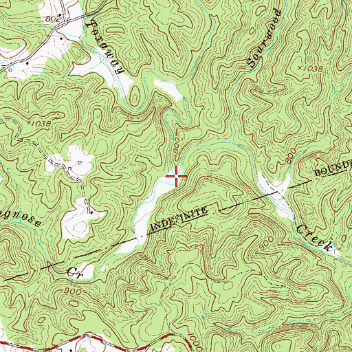 Topographic Map of Little Longnose Creek, SC