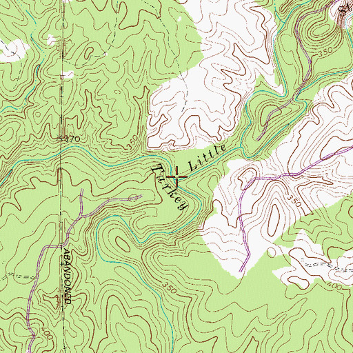 Topographic Map of Little Stevens Creek, SC
