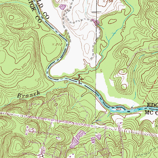 Topographic Map of Lloyd Creek, SC