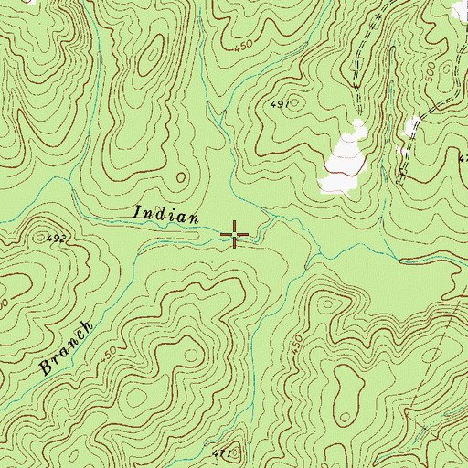 Topographic Map of Loftons Branch, SC