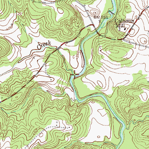 Topographic Map of Lott Creek, SC
