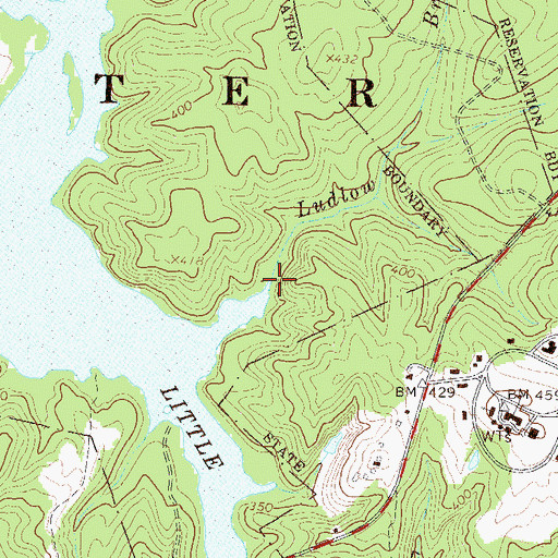 Topographic Map of Ludlow Branch, SC