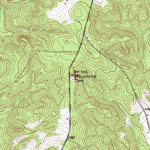 Topographic Map of Macedonia Cemetery, SC