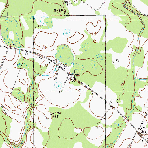 Topographic Map of Macedonia School, SC