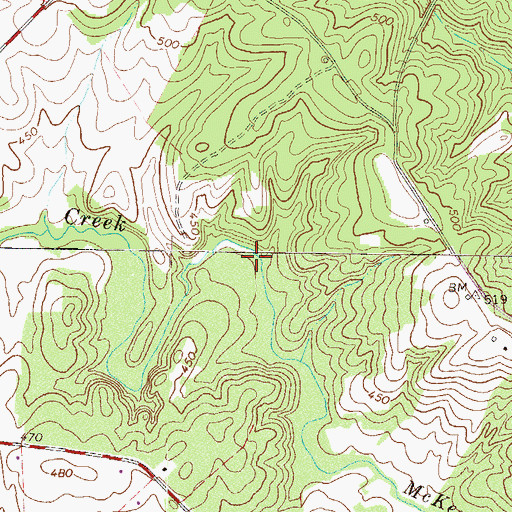 Topographic Map of McKenley Creek, SC