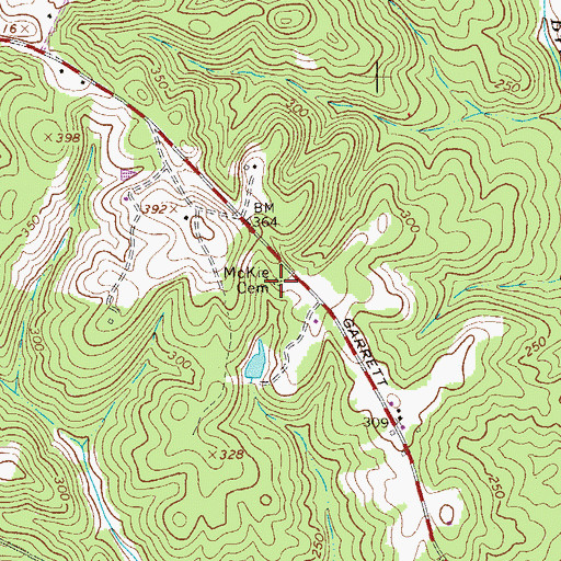 Topographic Map of McKie Cemetery, SC