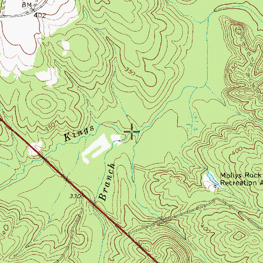 Topographic Map of Means Branch, SC