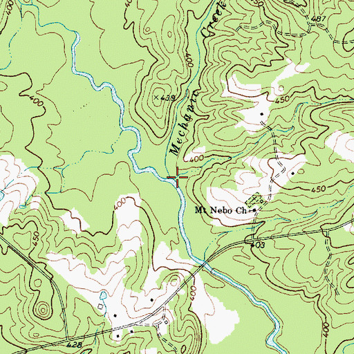 Topographic Map of Mechanic Creek, SC