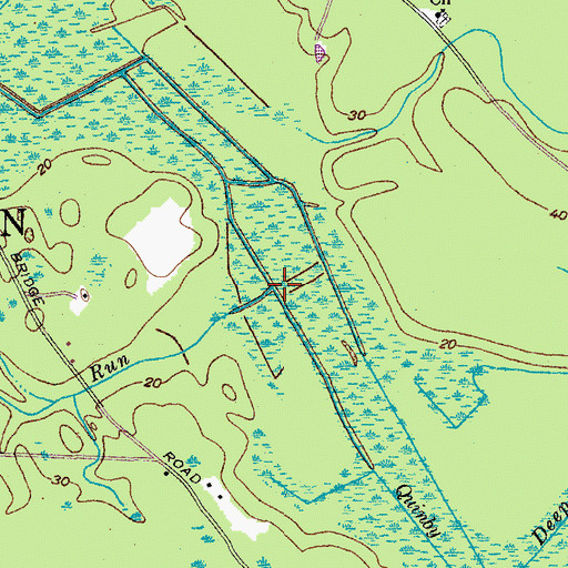 Topographic Map of Menzer Run, SC