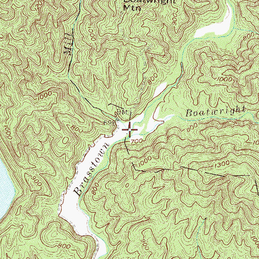 Topographic Map of Mill Branch, SC