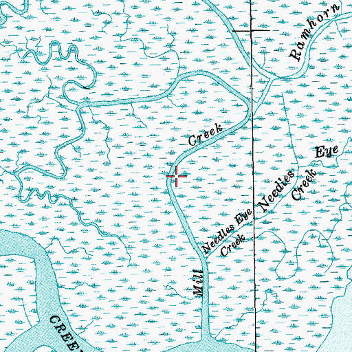 Topographic Map of Mill Creek, SC