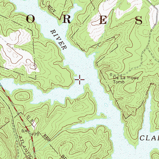 Topographic Map of Mill Creek, SC