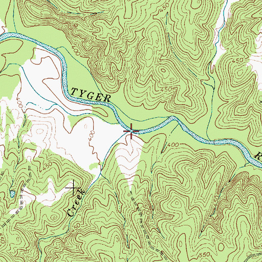 Topographic Map of Mill Creek, SC