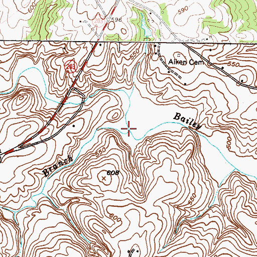 Topographic Map of Morrison Branch, SC