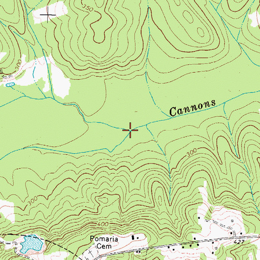 Topographic Map of Mud Creek, SC