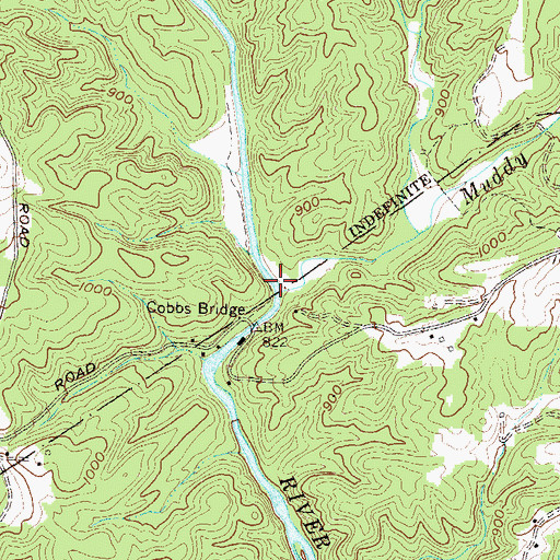 Topographic Map of Muddy Creek, SC