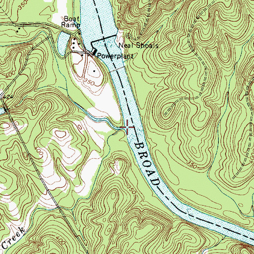 Topographic Map of Neals Creek, SC