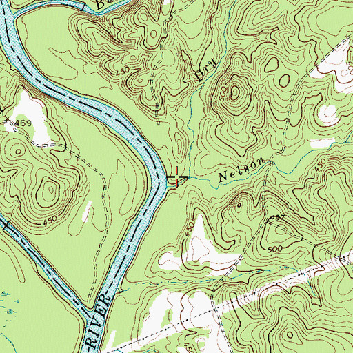 Topographic Map of Nelson Creek, SC