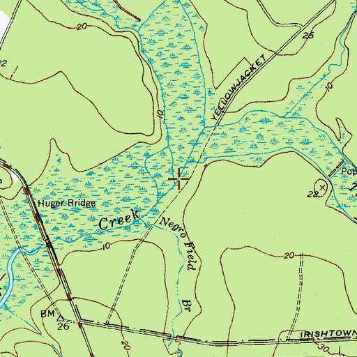 Topographic Map of Nicholson Creek, SC