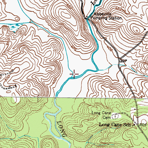 Topographic Map of Norris Creek, SC