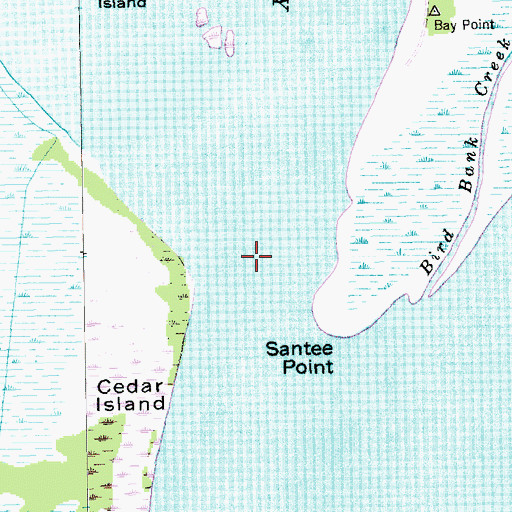Topographic Map of North Santee River, SC